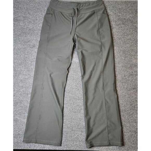32 Degrees Pants - 32 Degrees Cool Women's Ribbed Knit Drawstring Pants Wide Leg Size XL Green